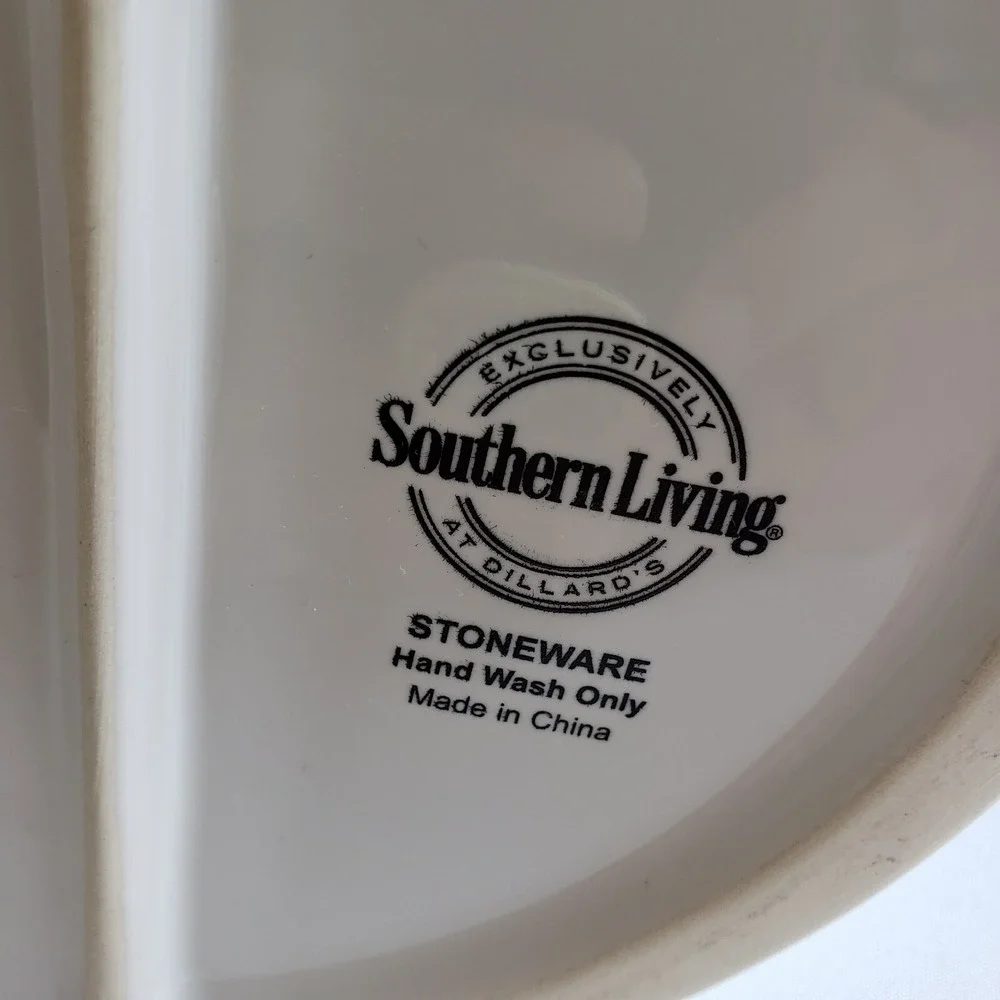 Dillards Southern Living Utensil Holder And Tablet Stand White Stoneware